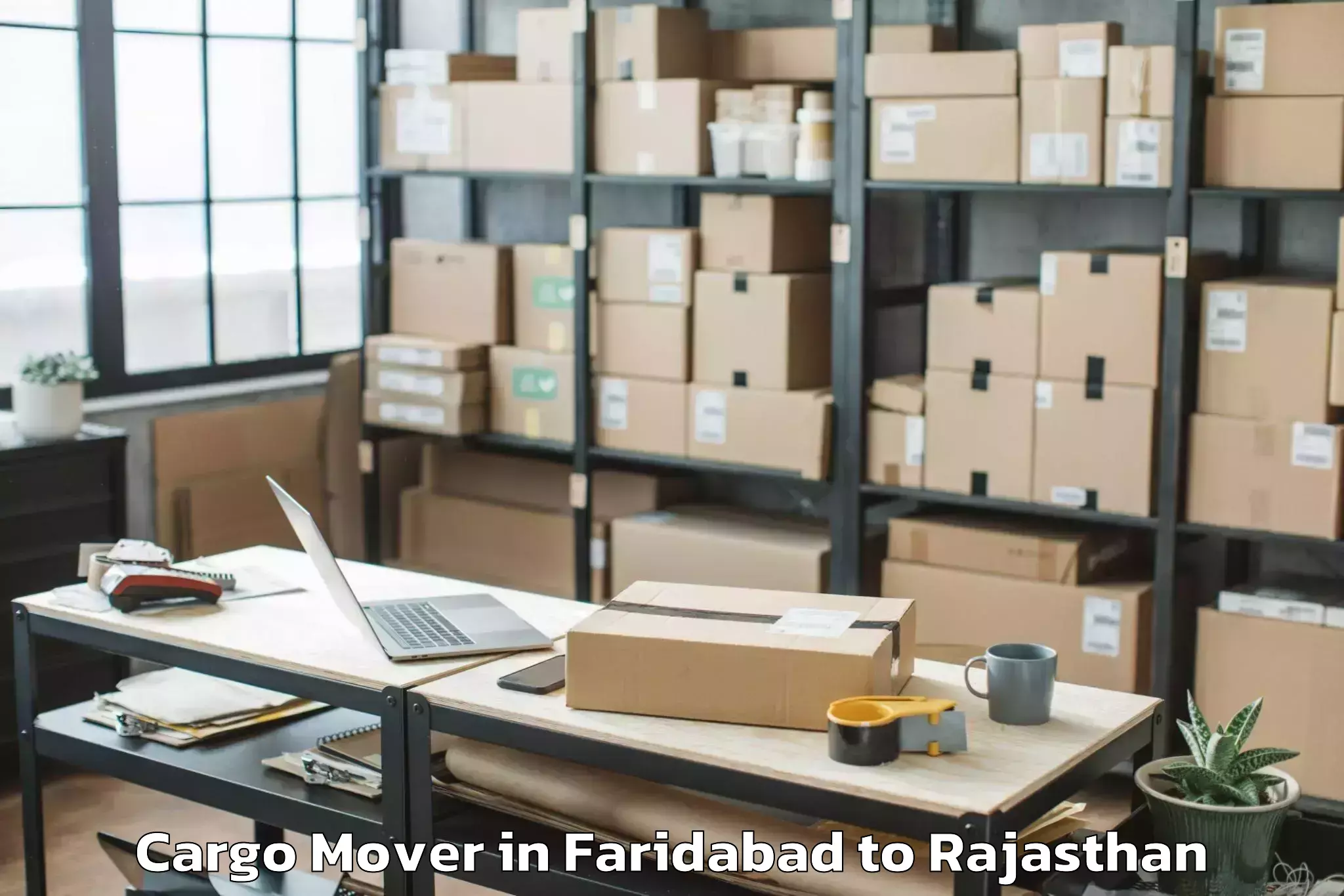 Reliable Faridabad to Sambhar Cargo Mover